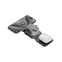 Bazic Gomag Trio Plus 3 In 1 15W Elevated Foldable Charger - Grey